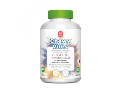 CHEWY VITES ADULTS CREATINE MONOHYDRATE, Μονοϋδρικής Κρεατίνης 90TEM