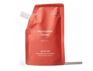 Haan Refill Ηand Sanitizer, Ενυδατικό Απολυμαντικό Χεριών Manhattan Glace, Ανταλλακτικό Αντισηπτικού Χεριών 100ml