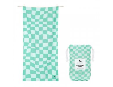 Dock & Bay Πετσέτα θαλάσσης Quickdry Check Mate, Μικροϊνες No.XL 200x90εκ.