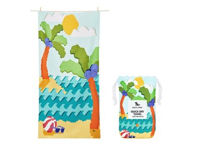 Dock & Bay Παιδική Πετσέτα θαλάσσης Quickdry Build A Beach, Microfiber, No.L 160x90εκ.