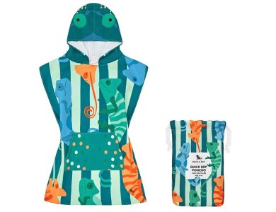 Dock & Bay Παιδικό πόντσο Quickdry Coastal  Karma Chameleon , Microfiber, για 3-5 ετών