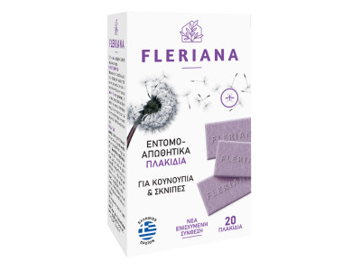 Fleriana Φυσικό Εντομοαπωθητικό σε Πλακίδια, 20τμχ