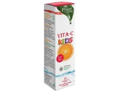 Power Health Vita C Kids Βιταμίνη C για Παιδιά με Γλυκαντικό Stevia - Ενίσχυση Άμυνας, 20eff.tabs