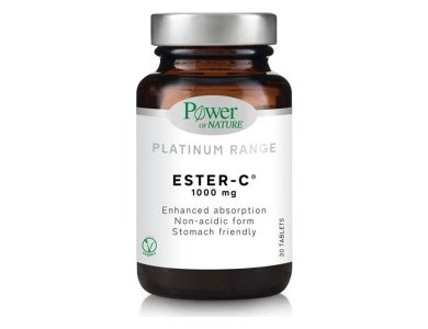 Power Of Nature Platinum Range Ester-C 1000mg, Βιταμίνη C, 30tabs