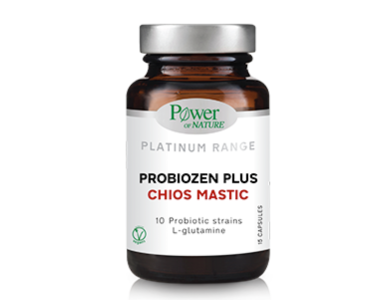 Power of Nature Platinum Range Probiozen Plus Chios Mastic, Συμπλήρωμα διατροφής για την καλή υγεία του εντέρου, 15caps
