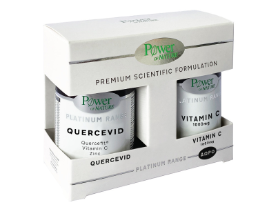 Power Health Set Platinum Range Quercevid, 30caps & Δώρο Platinum Range Vitamin C 1000mg, 20caps