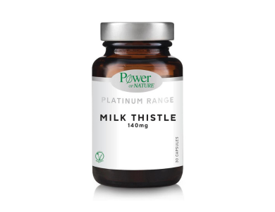 Power οf Nature Platinum Range Milk Thistle 140mg, Eκχύλισμα σπόρων γαϊδουράγκαθου, 30caps