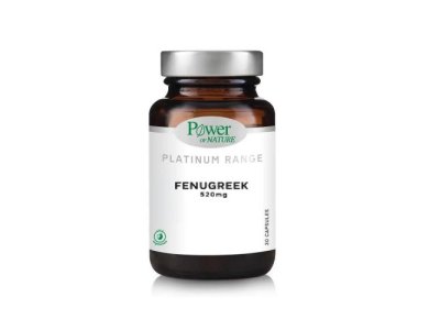 Power of Nature Platinum Range Fenugreek 520mg, 30caps