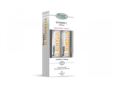Power Health Vitamin C 1000mg με Γλυκαντικό από Στέβια 20eff.tabs + Δώρο Vitamin C 500mg 20eff.tabs