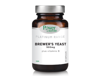 Power of Nature Platinum Range Brewer's Yeast 500mg, Συμπλήρωμα διατροφής για το Θηλασμό 30caps