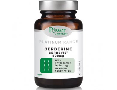 Power of Nature Platinum Range Berberine 500mg, Βερβερίνη, 30caps