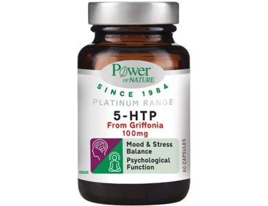 Power Health Platinum Range 5-HTP 100mg για Ψυχολογική Ισορροπία 60 Κάψουλες
