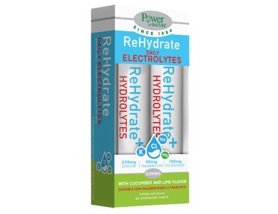 Power Health Electrolytes Rehydrate 2χ20 Αναβράζοντα Δισκία