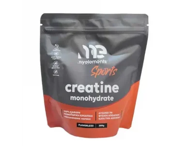 MyElements Creatine Monohydrate Μονοϋδρική Κρεατίνη για Αύξηση της Μυϊκής Μάζας με Ουδέτερη Γεύση, Σκόνη σε Φακελάκι,300gr