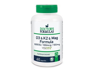 Doctor's Formulas D3 & K2 & Mag Formula, 60caps
