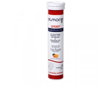 Almora Plus Sport, Ηλεκτρολύτες Με Γεύση Πορτοκάλι, 20 αναβράζουσες ταμπλέτες