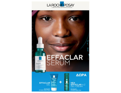 La Roche Posay Promo Effaclar Serum, Ορός κατά των Eπίμονων Aτελειών, 30ml & Δώρο Effaclar Gel, 50ml & Effaclar A.Z Gel-Cream, 3ml