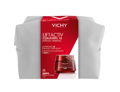 Vichy X-Mas Promo Liftactiv Collagen Specialist 16 Κρέμα Ημέρας, 50ml & Δώρο Liftactiv Collagen Specialist Night Κρέμα Νύχτας, 15ml & Νεσεσέρ, 1τεμ, 1σετ