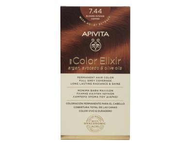 Apivita My Color Elixir N7.44 Ξανθό Έντονο Χάλκινο, 50 & 75ml