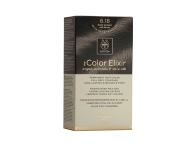 Apivita My Color Elixir N6.18 Ξανθό Σκούρο Σαντρέ Περλέ, 50 & 75ml