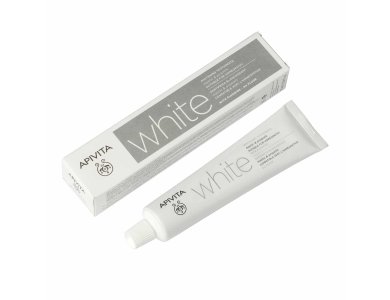 Apivita White, Λευκαντική Οδοντόκρεμα με μαστίχα & πρόπολη 75ml