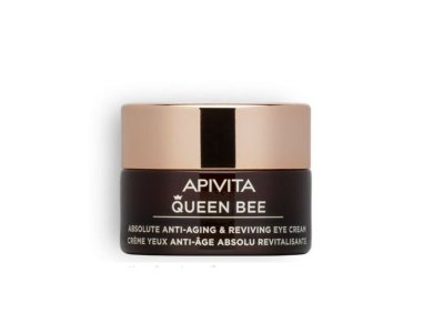 Apivita Queen Bee Absolute Anti-Aging & Reviving Eye Cream Κρέμα Ματιών Απόλυτης Αντιγήρανσης & Αναζωογόνησης, 15ml