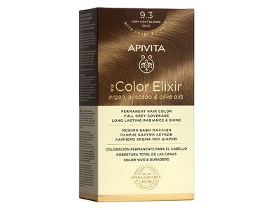 Apivita My Color Elixir Νο 9.3 Βαφή Μαλλιών Ξανθό Πολύ Ανοιχτό Χρυσό με Έλαια Άργκαν, Αβοκάντο & Ελιάς, 1τεμ