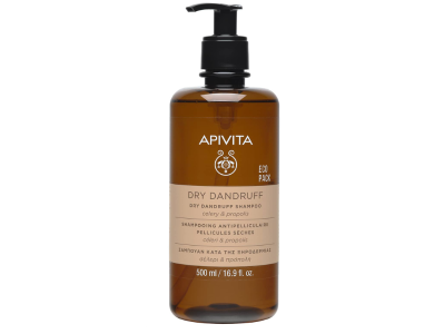 Apivita Eco Pack Dry Dandruff, Σαμπουάν Κατα της Ξηροδερμίας με Σέλερι & Πρόπολη, 500ml