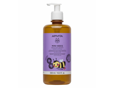 Apivita Mini Bees Απαλό Σαμπουάν για Παιδιά με Μύρτιλο & Μέλι, 500ml