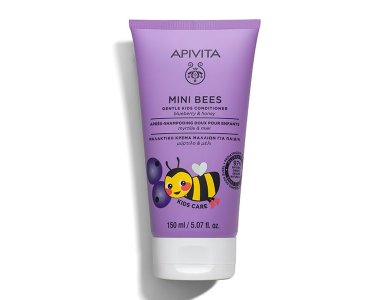 Apivita Mini Bees, Μαλακτική Κρέμα Μαλλιών για Παιδιά με Μύρτιλο & Μέλι, 150ml