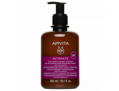 Apivita Intimate Lady Καθημερινό Απαλό Τζελ Καθαρισμού Ευαίσθητης Περιοχής για Επιπλέον Άνεση, 300ml