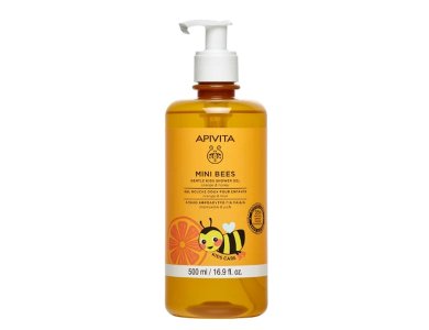 Apivita Mini Bees Gentle Kids Shower Gel Απαλό Αφρόλουτρο για Παιδιά με Πορτοκάλι & Μέλι, 500ml