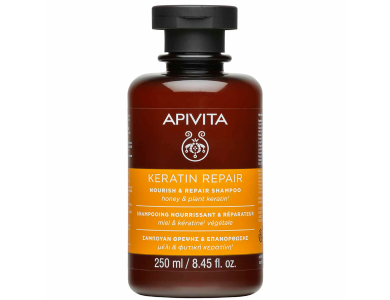 Apivita Keratin Repair Nourish & Repair Shampoo Σαμπουάν Θρέψης & Επανόρθωσης, 250ml