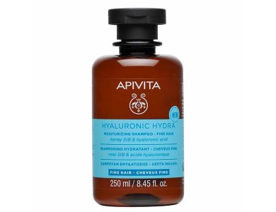 Apivita Hyaluronic Hydra Moisturizing Shampoo Fine Hair, Σαμπουάν Ενυδάτωσης για Λεπτά Μαλλιά, 250ml