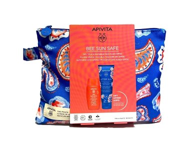 Apivita Promo Bee Sun Safe Dry Touch Invisible Face Fluid Αντηλιακό με SPF50, 50ml & After Sun Δροσιστική & Καταπραϋντική Κρέμα-Gel για Πρόσωπο & Σώμα, 100ml