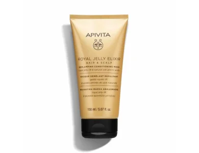 Apivita Royal Jelly Elixir Hair & Scalp Replumping Conditioning Mask, Μαλακτική Μάσκα Αναδόμησης για τα Μαλλιά, 150ml