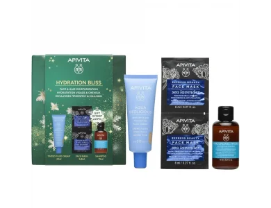 Apivita Promo Hydration Bliss Aqua Beelicious Spf30 Ενυδατική Κρέμα, 40ml & Express Beauty Μάσκα Προσώπου για Ενυδάτωση, 2x8ml & Hyaluronic Hydra Σαμπουάν, 75ml