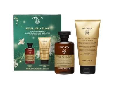 Apivita Promo Royal Jelly Elixir Σαμπουάν Αναζωογόνησης, 250ml & Μαλακτική Μάσκα Αναδόμησης, 150ml