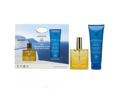 Apivita Promo Pack The Nourishing Glow Your Skin Loves με My Beeloved Ξηρό Λάδι Θρέψης & Επανόρθωσης, 100ml & Δώρο After Sun Δροσιστική & Καταπραϋντική Κρέμα-Gel για Πρόσωπο & Σώμα, 100ml, 1σετ