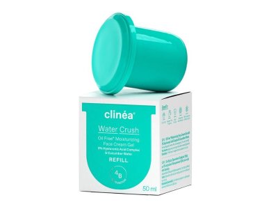 Clinea Water Crush Refill Ενυδατική Κρέμα-Gel Προσώπου Ελαφριάς Υφής, 50ml