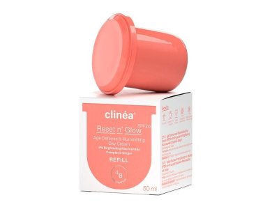 Clinea Reset n' Glow SPF20 Refill Κρέμα Ημέρας Αντιγήρανσης & Λάμψης, 50ml