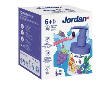 Jordan Junior 6+ Toothpaste Pump - Παιδική Οδοντόκρεμα Σε Αντλία 6+ Ετών, 150ml
