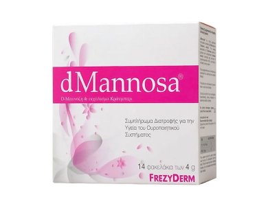 Frezyderm dMannosa & Cranberry Extract D-Μαννόζη & Εκχύλισμα Κράνμπερι Συμπλήρωμα Διατροφής για την Υγεία του Ουροποιητικού Συστήματος, 14x4gr