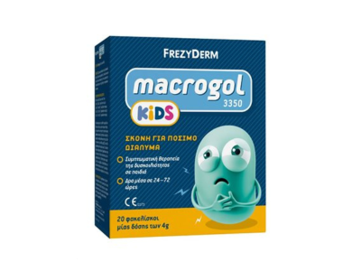 Frezyderm Macrogol Kids (3350) Σκόνη για Συμπτωματική Θεραπεία Δυσκοιλιότητας σε Παιδιά, 20x4gr
