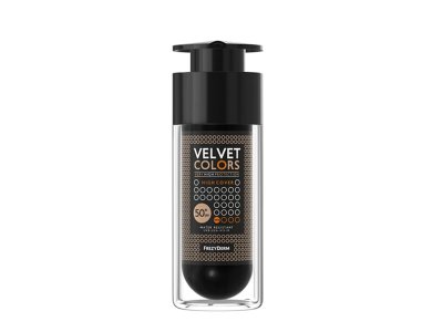 Frezyderm Velvet Colors Μake Up High Cover SPF50+, με Ματ Αποτέλεσμα & Βελούδινη Υφή, 30ml