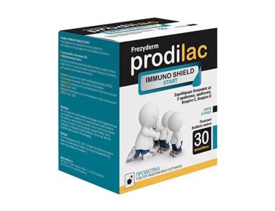 Frezyderm Prodilac Immuno Shield Start, Συμπλήρωμα Διατροφής για την Ενίσχυση του Ανοσοποιητικού Συστήματος για Νήπια & Παιδιά, 30sachets