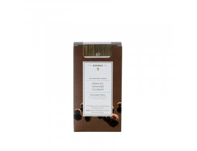 Korres Argan Oil Advanced Colorant, 6.1 Ξανθό Σκούρο Σαντρέ, 50ml