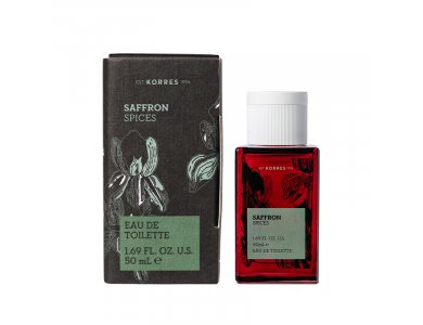 Korres Eau De Toilette, Saffron Spices, Ανδρικό Άρωμα 50ml