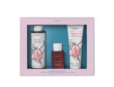 Korres Promo Cashmere Rose Αφρόλουτρο, 250ml & Eau De Parfum Άρωμα, 50ml & Body Cream Γαλάκτωμα Σώματος, 125ml