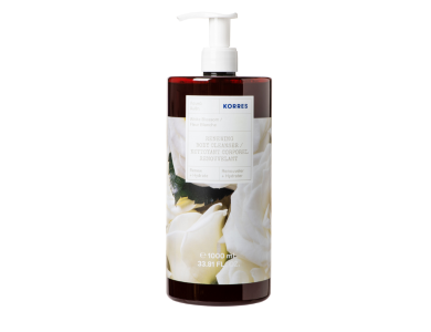Korres Renewing Body Cleanser Aναζωογονητικό Αφρόλουτρο με Άρωμα Λευκά Άνθη, 1000ml